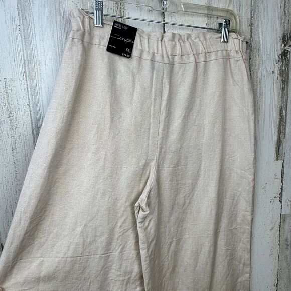 INC international concepts glitter wide leg high rise pants size PLarge - Picture 5 of 9